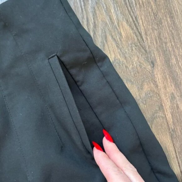 ZARA Black High Waisted Ankle Pants NWT - Picture 7 of 13